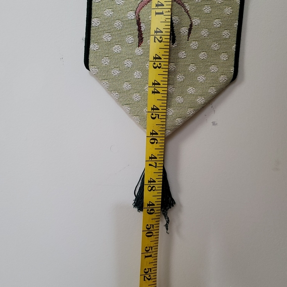 Vtg NEVER ENOUGH THYME Tapestry Bell Pull By Manual Woodworkers Weavers USA - Picture 14 of 15